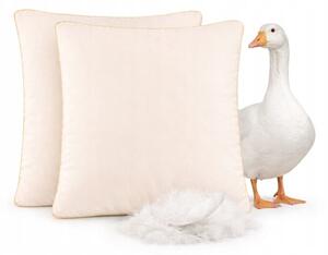 Poduszka puchowa 40x40 jasiek 70% puch gÄsi lekka 2-pack 2 sztuki zestaw