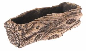 Donica betonowa, brązowy, 28,5 x 8 x 12 cm