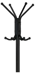 Wieszak metalowy Viborg chrom, 180 cm, czarny