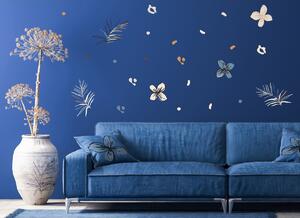 Dekoracja samoprzylepna Vector graphic florals, 30 x 30 cm