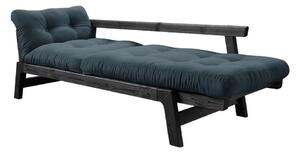Sofa rozkładana z niebieskozielonym obiciem Karup Design Step Black/Petrol Blue