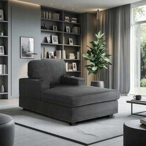 Fotel Wypoczynkowy Sofa NEO Szary Sztruksowy Nowoczesny