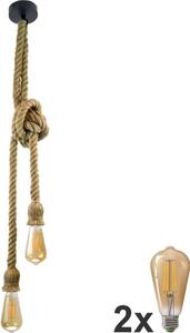 Polux LED Żyrandol na lince ROPE 2xE27/10W/230V LEDSA0629