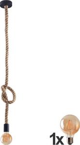 Polux LED Żyrandol na lince ROPE 1xE27/8W/230V LEDSA1832