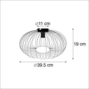 Inteligentna okrągła lampa sufitowa rdzawobrązowa z Wi-Fi A60 - Johanna Oswietlenie wewnetrzne