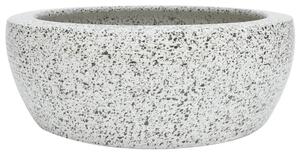 Szara okrągła umywalka ceramiczna D1-N47