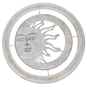 Ścienna dekoracja metalowa Słońce, śr. 50 cm