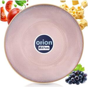 Talerz obiadowy płytki ceramiczny różowy GLAZE 27 cm