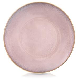Talerz obiadowy płytki ceramiczny różowy GLAZE 27 cm