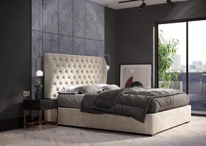 Łóżko tapicerowane z pojemnikiem Rimini