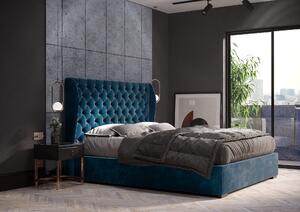 Łóżko 180x200 Tapicerowane Rimini + Pojemnik | Tkaniny I Kolory Do Wyboru