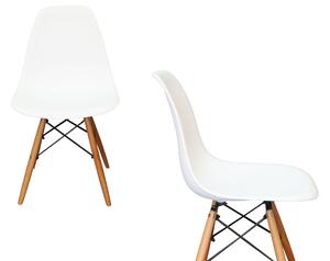 Krzesło nowoczesne Milano DSW biały