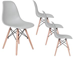 Krzesło nowoczesne Milano DSW szary