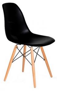 Krzesło MILANO czarne nogi bukowe skandynawskie inspirowane