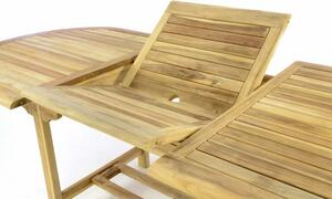 Stół owalny ogrodowy DIVERO - wysuwany - 170/230 cm
