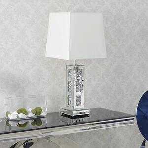 Lampa stołowa dekorowana glamour L-0514