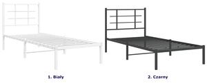 Czarne metalowe łóżko małżeńskie 100x200 cm - Sevelzo