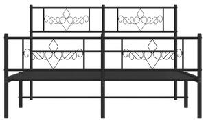 Czarne metalowe łóżko rustykalne 120x200cm - Gisel