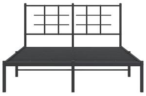 Czarne metalowe łóżko 160x200 cm - Sevelzo