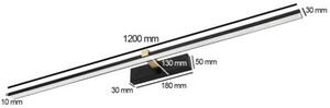 Kinkiet nad lustro/obraz LED 24W 120 cm czarno-złoty VENUS ID-9038 Idealed