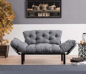 Sofa dwuosobowa Nitta , 155 x 85 x 70 cm, szara
