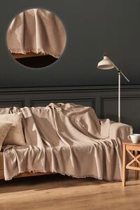 Narzuta na łóżko MERLIN, 180 x 210 cm, beżowa
