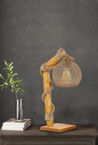 Naturalna drewniana lampa CANATA, 50 x 24 cm