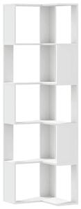 Narożny Minimalistyczny Biały Regał Z4-L13