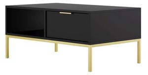 Stolik kawowy AUSTIN 100x60 czarny/zÅoty