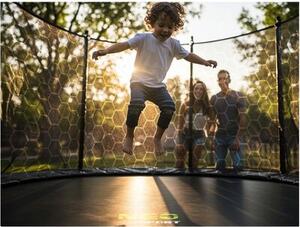 Trampolina NEO-SPORT NS-06W231 FI 183 cm Czarno-zielony