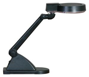 Lampa stołowa z lupą powiększającą, czarna