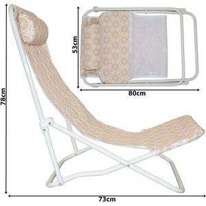 Leżak plażowy PROBEACH 1073842 Pomarańczowy