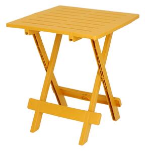 Stolik składany Komodo 44x44cm żółty