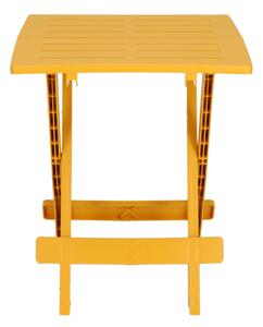 Stolik składany Komodo 44x44cm żółty