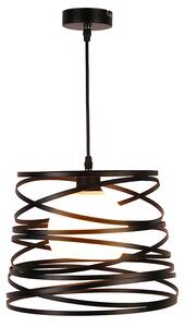 Czarna lampa wisząca w stylu loft - T004 - Rollon