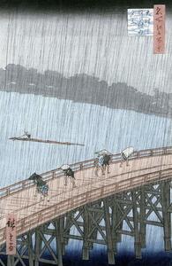 Reprodukcja Sudden Shower over Shin-Ohashi Bridge and Atake Ohashi Atake no Yudachi, Ando or Utagawa Hiroshige