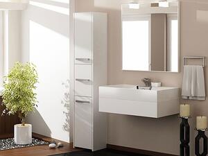 Biała nowoczesna stojąca szafka łazienkowa - Helta 2X