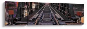 Obraz mostu kolejowego (170x50 cm)