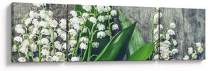Obraz konwalii (170x50 cm)