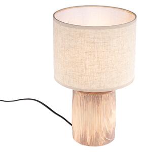 Moderne tafellamp hout 35 x 20 cm incl. LED - Lipa Oswietlenie wewnetrzne