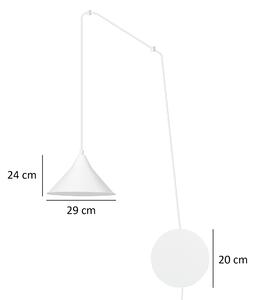 Abramo 1 White 159/1 Lampa Sufitowa Wisząca Regulowana Najnowszy Design Biała Loft