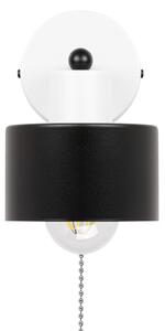 Biało-czarny kinkiet LED z włącznikiem SHWD-OME1010WE jednopunktowy in