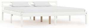 Rama łóżka z 4 szufladami, biała, drewno sosnowe, 160 x 200 cm