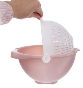 Cedzak kuchenny z miską obrotowy 25 cm