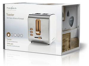 Toster NEDIS KABT510EWT Biały