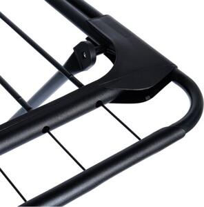 Suszarka na pranie metalowa czarna rozsuwana XXL 108-182 cm