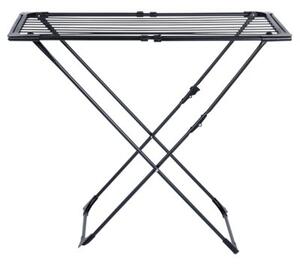 Suszarka na pranie metalowa czarna rozsuwana XXL 108-182 cm