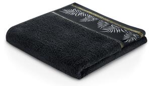 AmeliaHome Ręcznik kąpielowy Pavos czarny, 70 x 140 cm