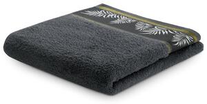 AmeliaHome Ręcznik Pavos ciemnoszary, 50 x 90 cm, 50 x 90 cm