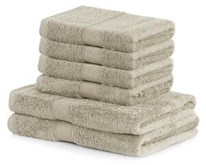DecoKing Zestaw ręczników Bamby beżowy, 4 szt. 50 x 100 cm, 2 szt. 70 x 140 cm